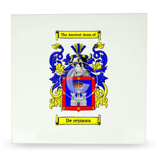 De reynosa Large Ceramic Tile with Coat of Arms